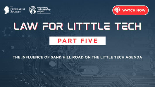 Law for Little Tech: Part 5 - The Influence of Sand Hill Road on the Little Tech Agenda